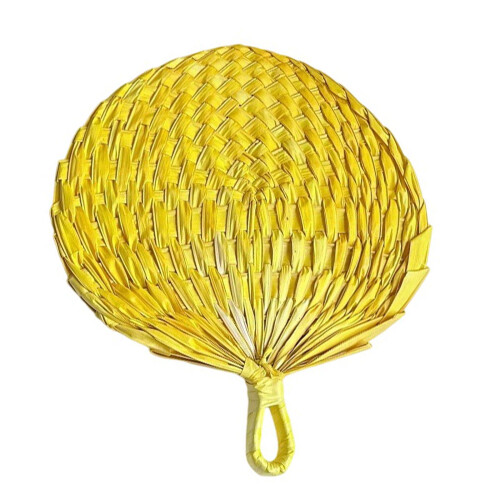 Handweefventilator met natuurlijk blad, traditioneel-4