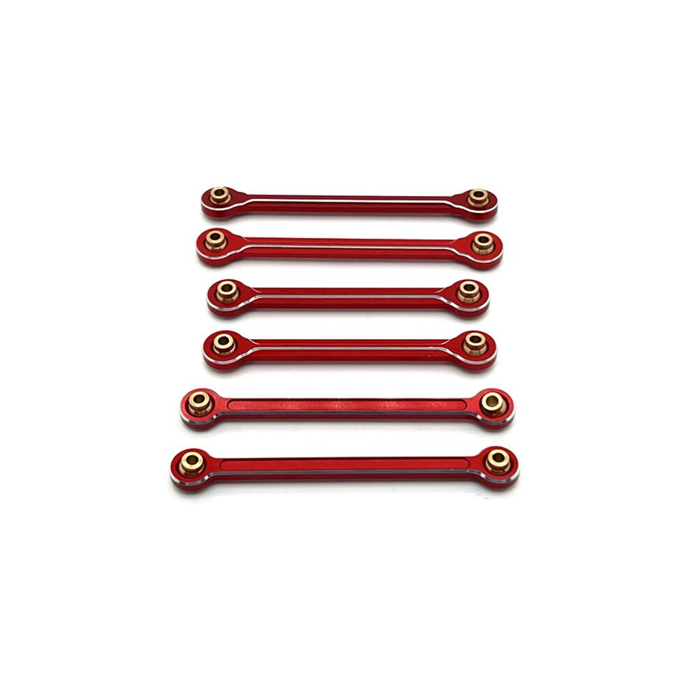 Rc Car Upgrade Pull Rod Link Rod Steering Rod Set For Mjx 1/10 10208 Monster Rc Car Upgrade Parts Red 6133443889681