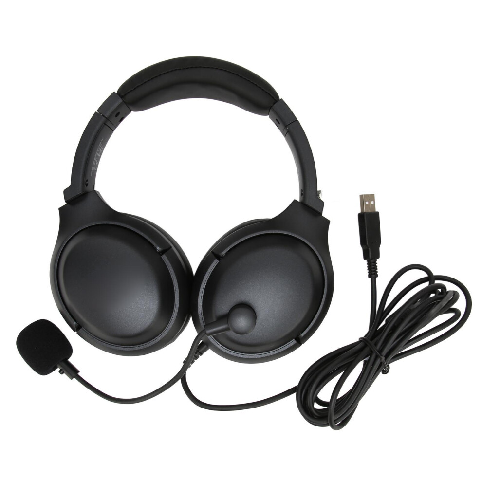 Professional Communication Solution: Noise Cancelling Overhead Headset With Boom Mic For Clear Communication, Comfortable Ear Cushion For Extended Wea 9486358014332