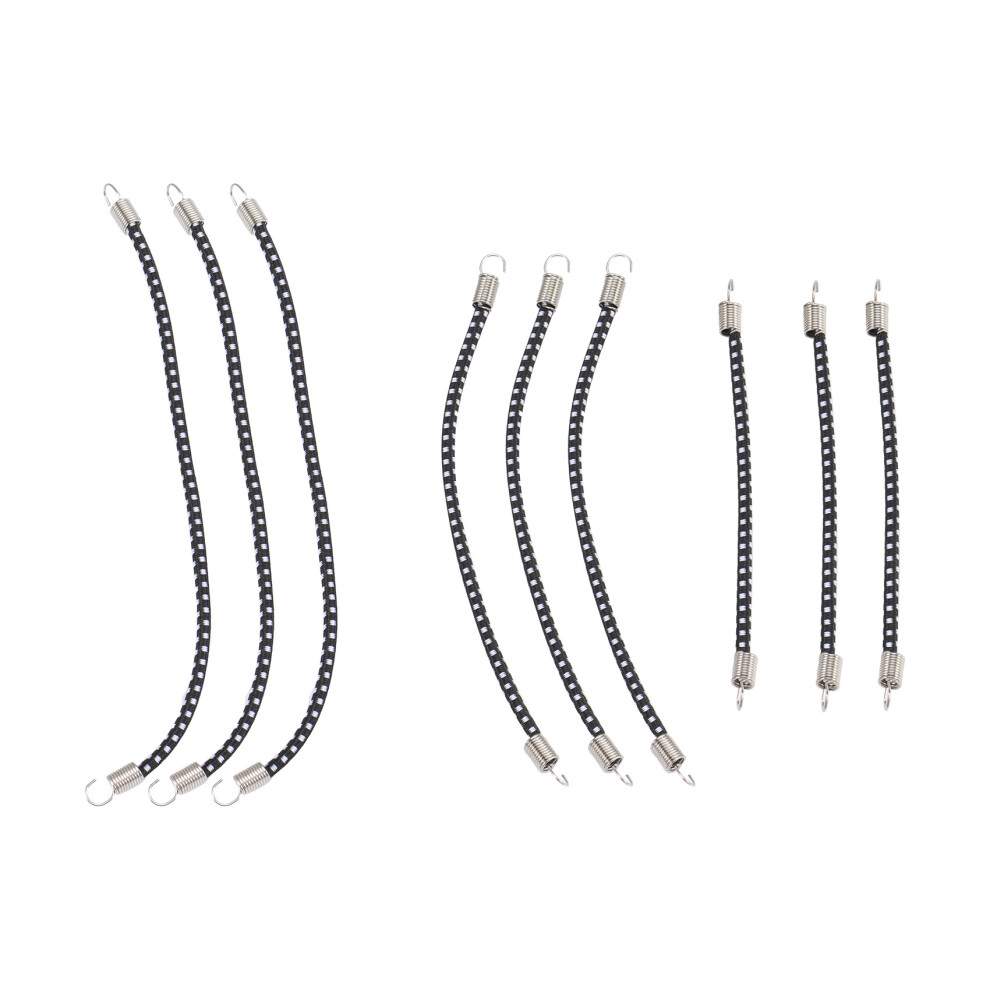 9Pcs Rc Car Roof Luggage Rack Nylon Elastic Rope For 1/10 Rc Crawler Car Traxxas Trx4 Axial Scx10 Decorations Parts,C 4711955930972
