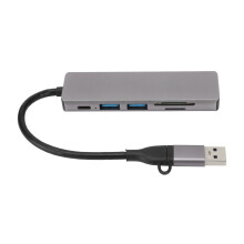 USB-C-Hub, tragbare Dockingstation mit 3 USB-Anschlüssen, 4K-HDMI-Ausgang für Zuhause, Büro und Reisen, schnelle Datenübertragung,