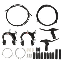 Fahrradbremsen-Set, Vorder- und Hinterradbremse mit C-förmigen Bremssätteln, hochwertige und robuste Aluminiumlegierung für Rennräder und