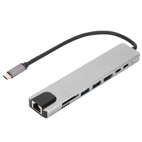Επαγγελματικού τύπου USB C Hub για απρόσκοπτη συνδεσιμότητα, προσαρμογέας 8 σε 1