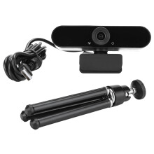 Ultra-HD-Webcam für Laptops und Desktop-PCs, Mikrofon-Rauschunterdrückung für kristallklaren Klang, Gesichtsoptimierungstechnologie,