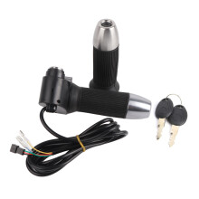Controle de aceleração para patinete elétrico com display LCD digital, acelerador universal de punho com trava de segurança e indicador de