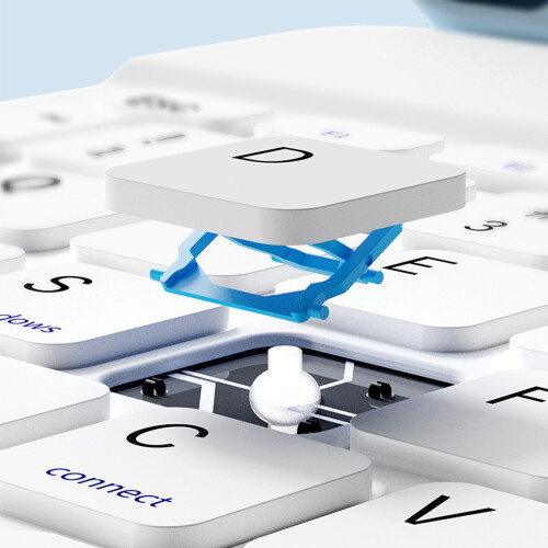 Αποσπώμενο πληκτρολόγιο Bluetooth για ταξίδια, μαγνητικά συνδεδεμένο ασύρματο 2