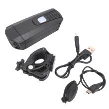 USB-uppladdningsbart cykelljuspaket för förbättrad nattsikt, multifunktionell LED-strålkastare fram med bakljus, IPX4 vattentålig hållbar