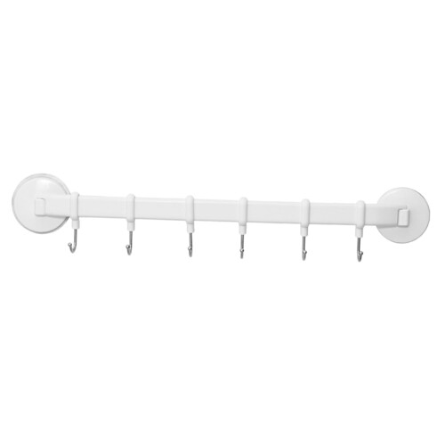 6 Hooks Space-Saving Rack Kitchen Utility Hangers Wall Mug Holder