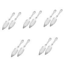 2 pcs Absinthe Spoon Stainless Steel Hollow Dripper Rustproof for Sugar Preparation Cocktail Bars