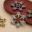 5 pieces antique thread spools embroidery thread spool metal thread spool embroidery thread winder for sewing thread 3