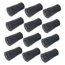 12 pieces trekking pole foot covers climbing tube TIPP protection rubber buffers for trekking poles and durable for terrain