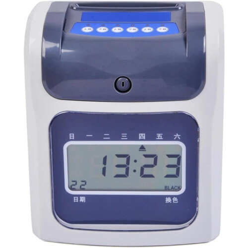 LCD attendance machine, time clock with passcode, twocolor dial, English version 1