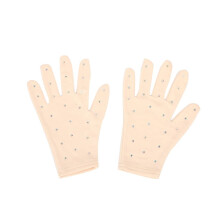 Fashion Figure Skating Wrist Gloves Breathable Sun Protection Mittens S S skincoloured