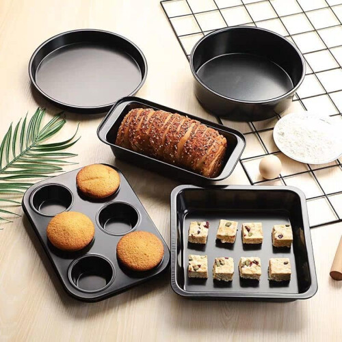 5 Piece Nonstick Baking Pans Set for Cooking 1