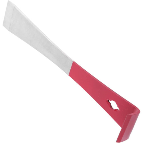 Edelstahl  bee frame tool with red hive scraper for beekeepers  efficient hammer trimming equipment with comfortable storage 1