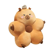 Plush Capybara Lumbar Support Cushions for Enhances-open eyes S