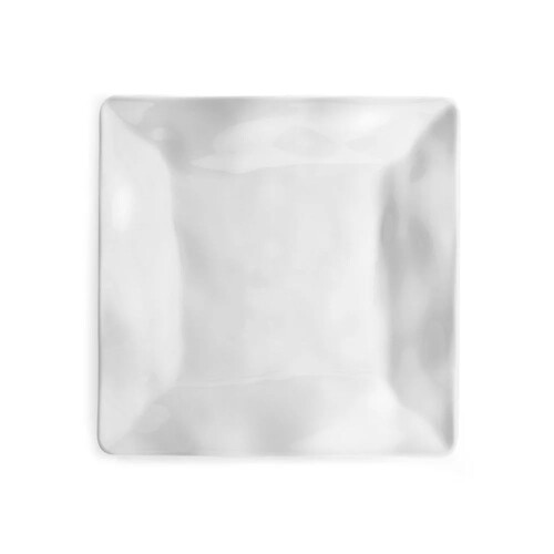 Ruffle Square White Salad Plate 7.5-Inch