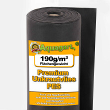 150 m² Weed control fabric Garden fleece Mulch fabric Weed control membrane 190 g 1 m wide PES