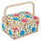 3color Handwerk sewing Tool Organizer with polyesterwooddoublelayerdesign (Green needlework) 1