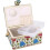 3color Handwerk sewing Tool Organizer with polyesterwooddoublelayerdesign (Green needlework) 4