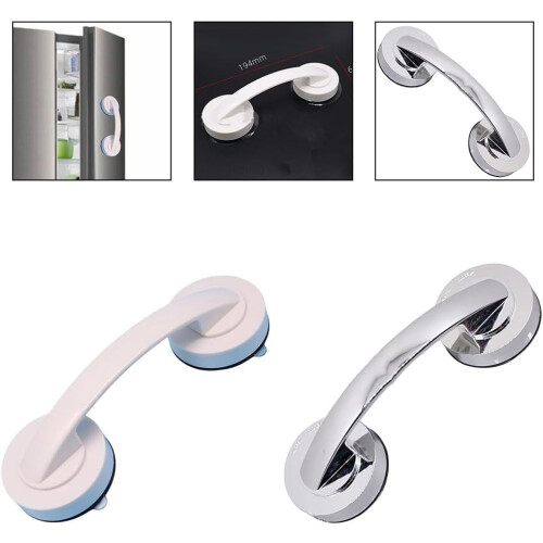 Suction Cup Handle for Heavy Items for Home and Office (Silver) 1