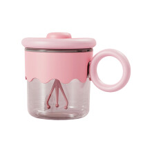 Automatic Stirring Mug Innovative Beverage Mixer Easy-Pink