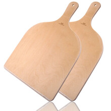 2 Set Premium Natural Wood Pizza Peel for Baking Homemade Pizza 12 Inch