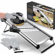 Pair of Adjustable Mandoline Food Slicer for Kitchen Vegetables Cutter