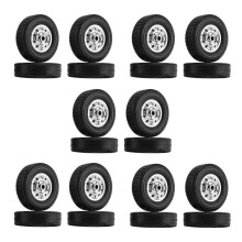 20Pcs Wheel Tire Tyre for WPL D12 1/10 RC Truck Car DIY Upgrade Spare Parts Accessories
