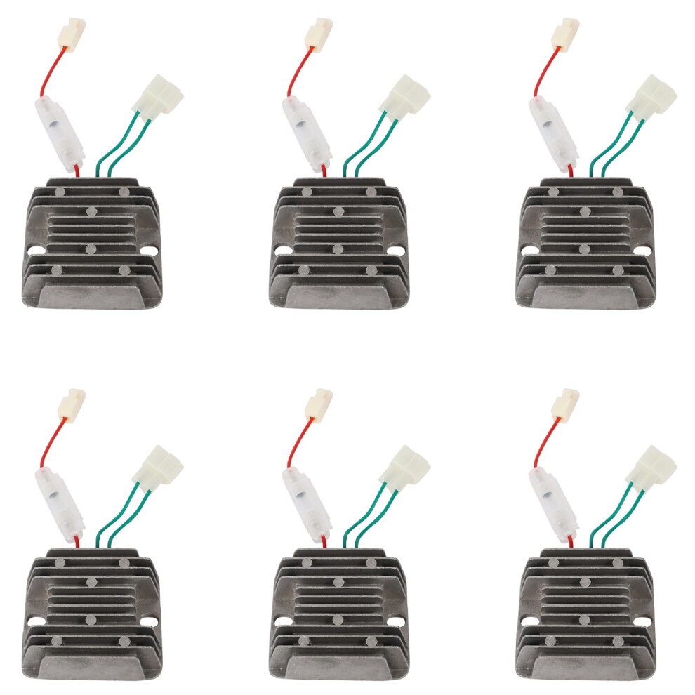 6X Generator Engine Voltage Regulator Rectifier Avr For Kipor Kama Kde6500 Kde6700t Dark/Gray 4713061061038