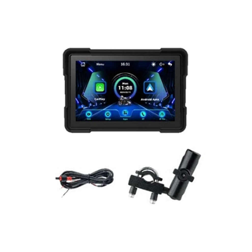 Wireless Carplay Motorcycle Android Auto 5 Inch Motorcycle Gps Navigation Waterproof Dual Bt Dual Cam Recorder A 4714253898296
