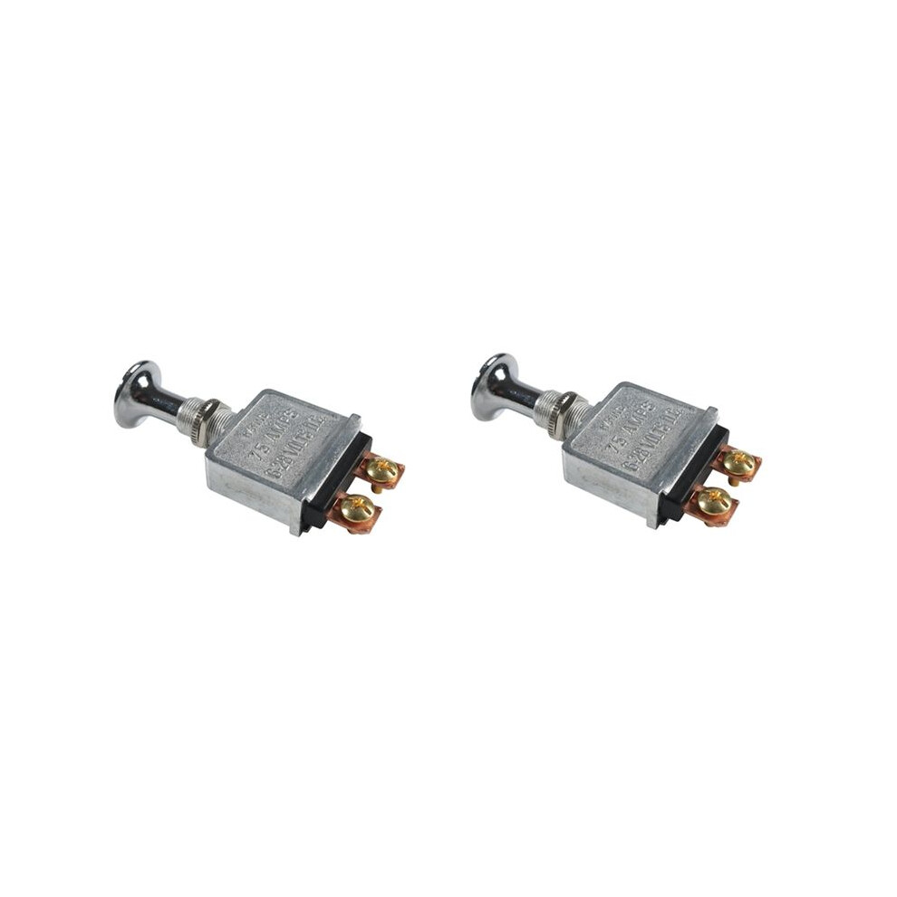 Heavy Duty Push-Pull Switch On/Off 75 Amp 6-28V Dc 2 Position Spst On/Off For Automotive, Trucks 4713540553337
