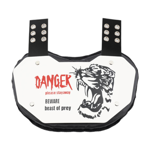 Rugby back pad with padding for soccer players