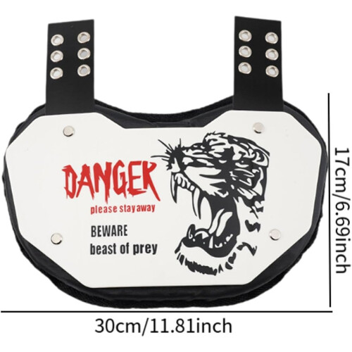 Rugby back pad with padding for soccer players 2
