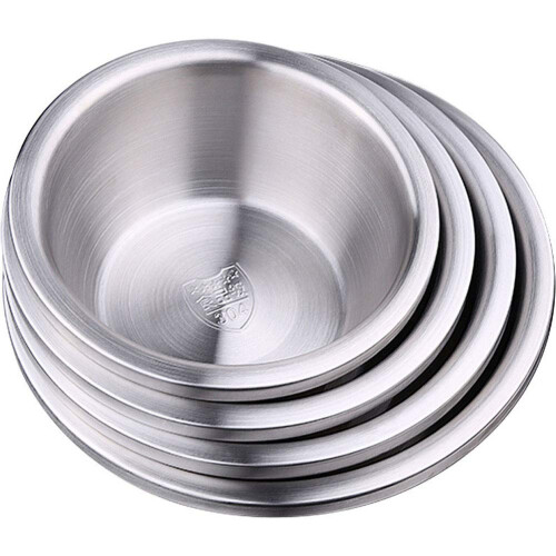 Stainless Steel Unbreakable Mixing Bowl for Soup 18cm Diameter