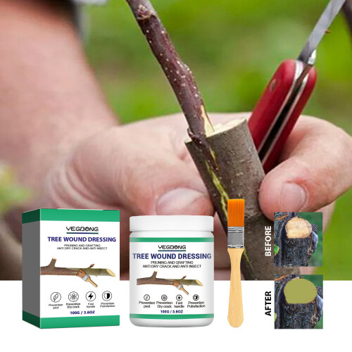 (100g + brush) Large tree wound healing agent, plant smear, sapling, fruit tree, tree wound healing paste, root replenishing agent 1