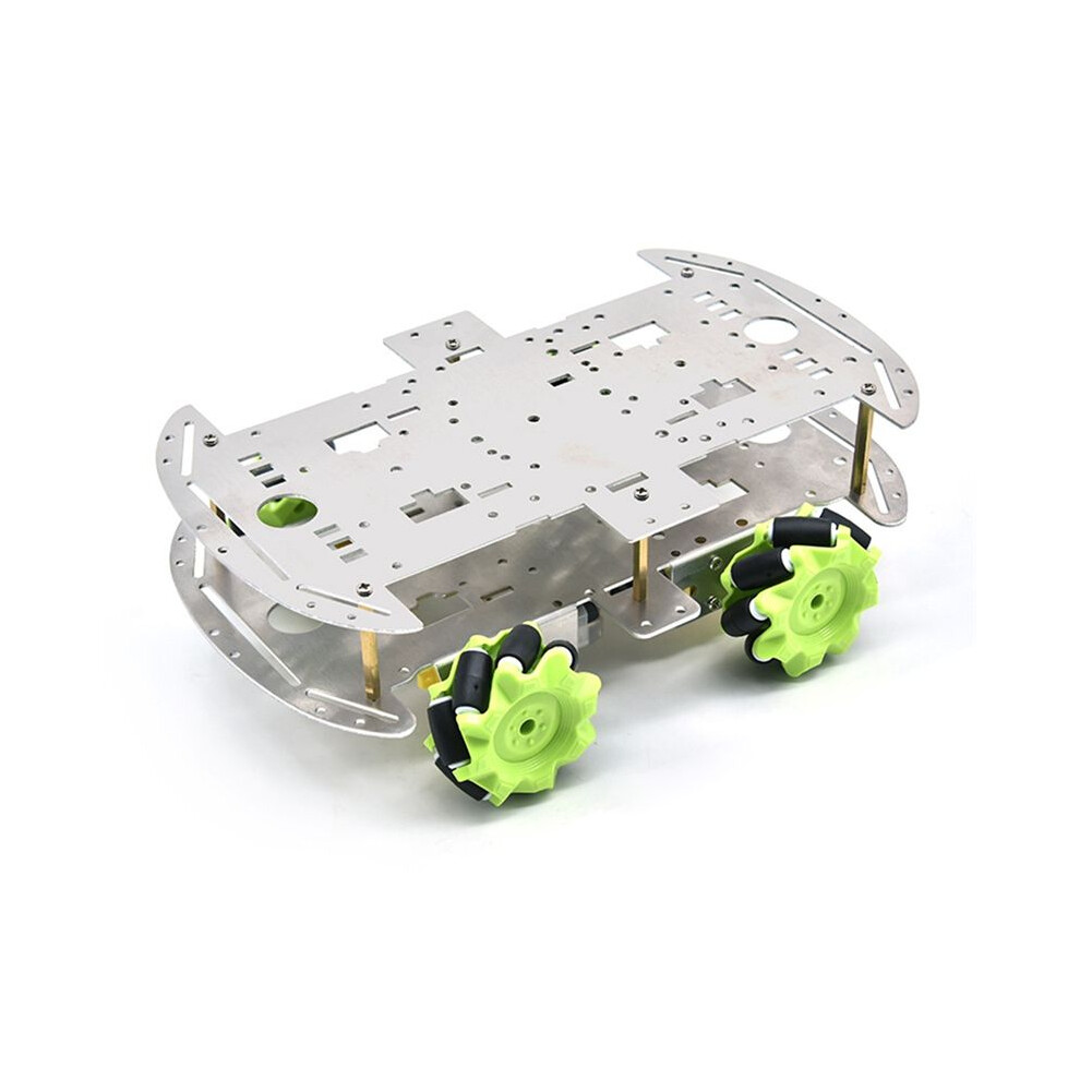 For Diy Keyestudio 4Wd Aluminum Mecanum Robot Car Two-Layer Bottom Board For Arduino Robot Double Chassis Parts 6132671328931