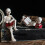 Reading Skull Decoration, Handmade Resin Skeleton Reader-2 7