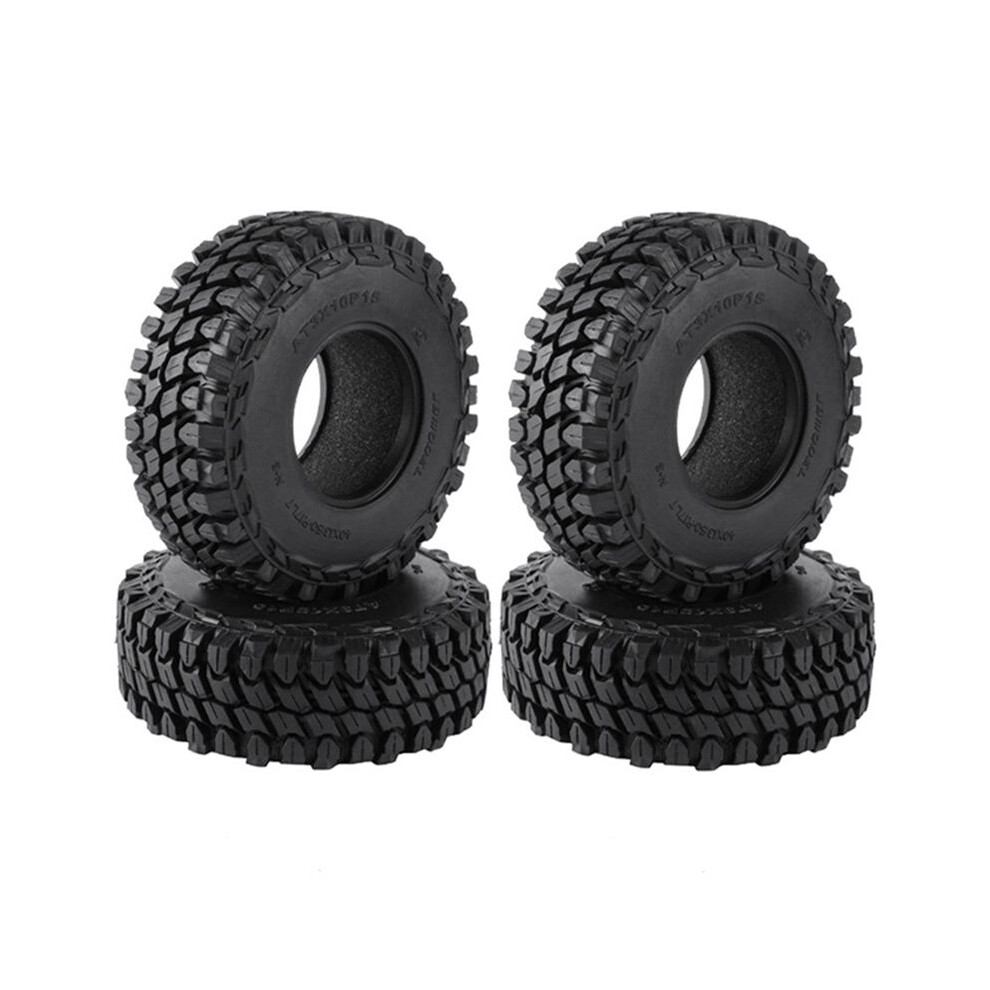 4Pcs 110Mm 1.9 Rubber Tire Wheel Tyres For 1/10 Rc Crawler Car Traxxas Trx4 Rc4wd D90 Axial Scx10 Ii Iii Redcat Mst 4713616133852