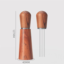 Coffee Stirrer Espresso Coffee Stirrer Distributor Needle Stainless Steel Receive Powder Ring Set Coffee Tool 53MM