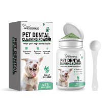 (50g + spoon) Teeth Cleaning Powder for Dogs Gentle and Fresh Breath Protecting Pet Oral Tooth Cleaning Powder