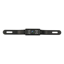 Caméra de Recul pour Voiture Nocturne Caméra de Recul Caméra de Plaque D'Immatriculation avec 9 Lumières LED, Caméras Avant et Arrière