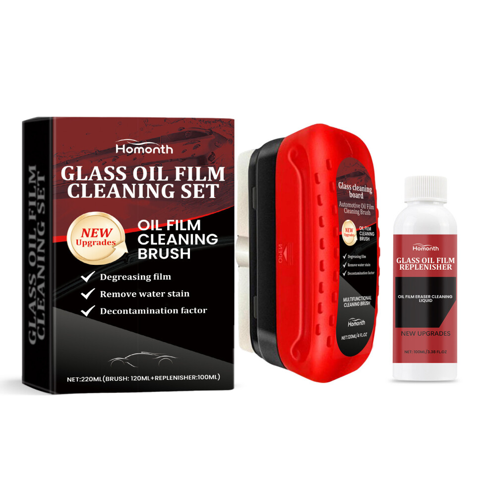 (Suit) Windshield Film Cleaner Set Decontamination Cleaning Car Window Rainproof Car Glass Cleaning Brush 6900054934273