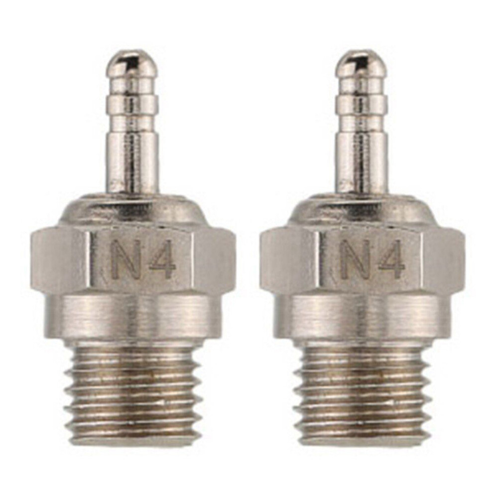 2X N4 Glow Plug Spark Plug For 1/10 Hpi Hsp Rc Car Boat 4713341932607