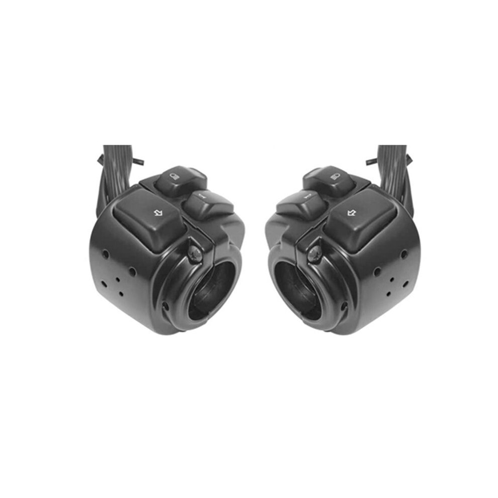 For Harley Xl883 Sportster Dyna V-Rod Softail Motorcycle Handlebar Turn Signal Control Switch, 1 Inch 25Mm, Black 4711342657413