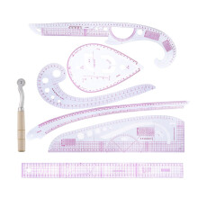 7piece Schneider curve ruler set  Curve classification ruler  with writing wheel  for sewing patterns and clothing production
