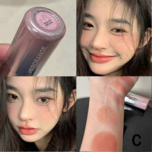 03# Milky Apricot Orange (C)$~Blush diffused liquid blush Korean style natural complexion-enhancing low-saturation matte multi-use blush liquid 5.8g