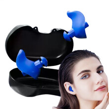 Wasser earplugs – 2 x waterproof swimmer earplugs, surf earplugs, reusable swimming accessories for water protection, surfing, kayaking, canoeing