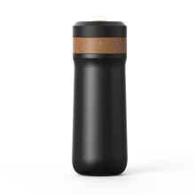 Premium Vacuum Insulated French Press Coffee Maker Travel Mug for Hot & Cold Brew