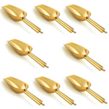 8 Set Mini Stainless Steel Candy Sweet Ice Cube Scoop for Home Bar Buffet Wedding Canisters Easy Clean